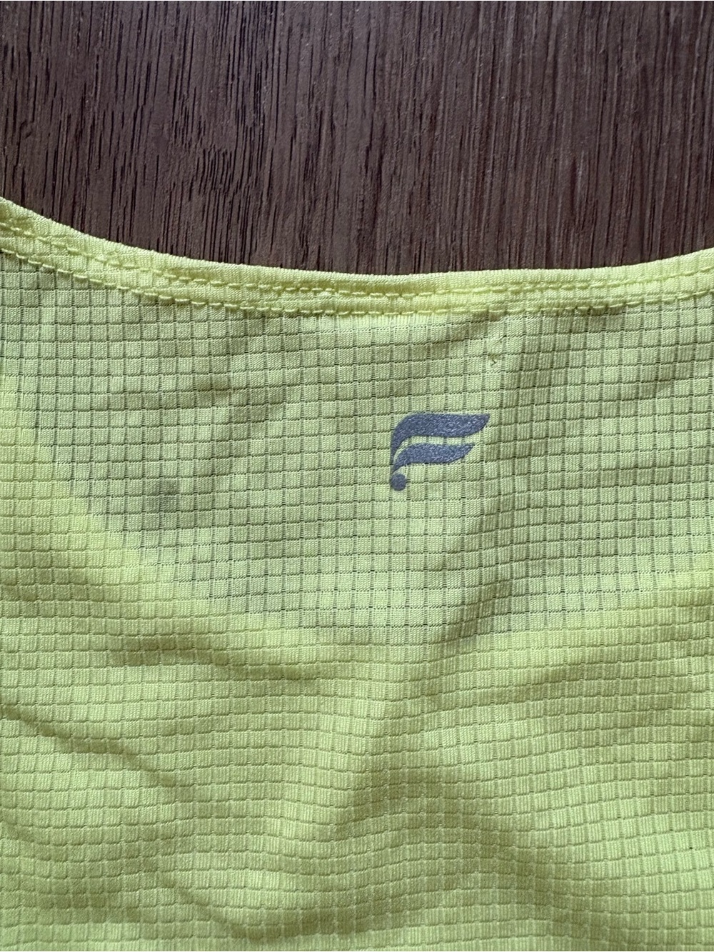 Fabletics Neon Yellow Ribbed Tank Top - Picture 3 of 3